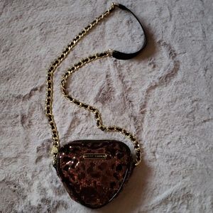 Betsey Johnson Sequin Heart Purse
